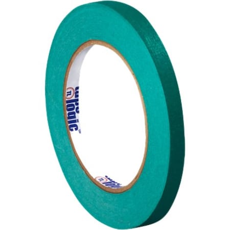 Tape Logic Masking Tape, 1/4x60 yd., PK144, 1/4" W x 60 yds L, Dark Green, 144 PK T931003E
